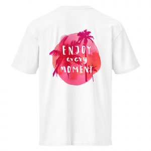 Camiseta El Point Enjoy blanca algodón premium