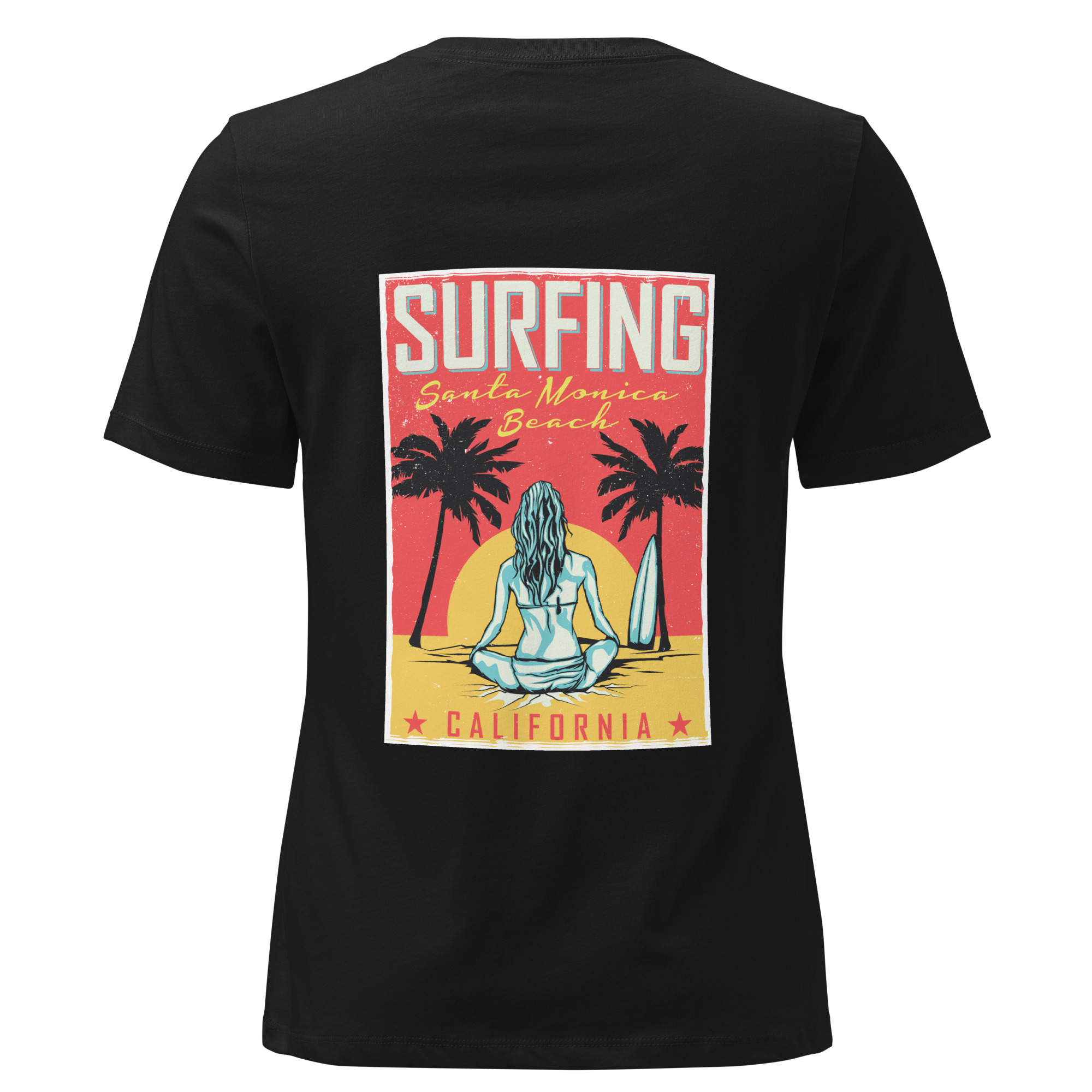Women's Relaxed T-Shirt Surf Girl Vintage Tee - Image 4