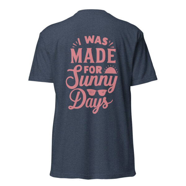 Unisex Fitted T-Shirt – Made for sunny days – coral print