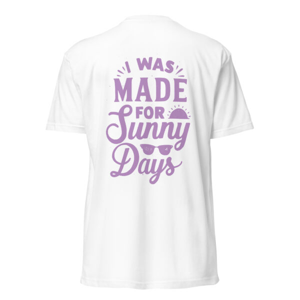 Unisex Fitted T-Shirt – Made for sunny days lilac print