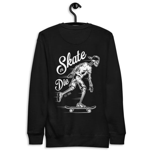 Unisex Premium Sweatshirt – Skull skate or die