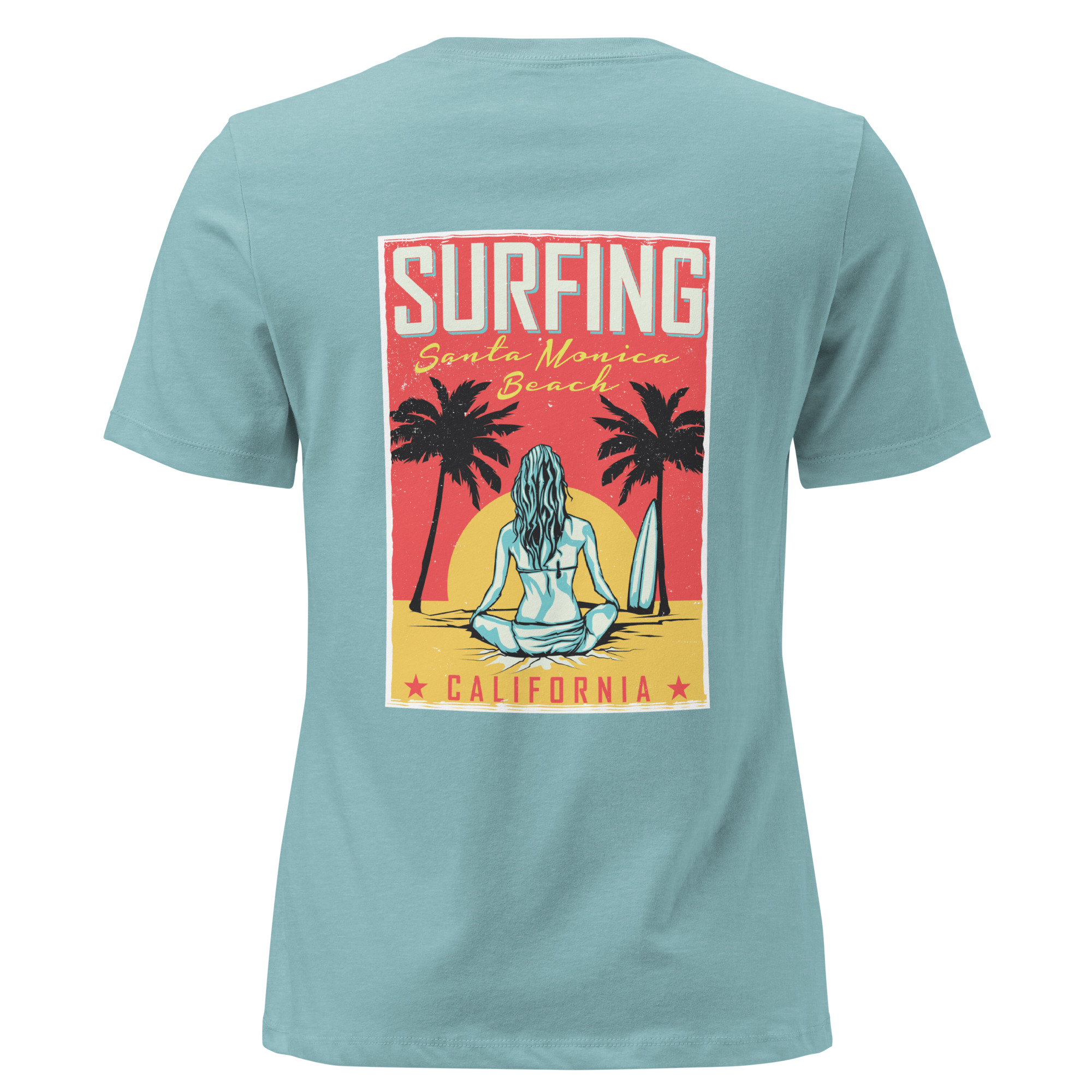 Women's Relaxed T-Shirt Surf Girl Vintage Tee - Image 17