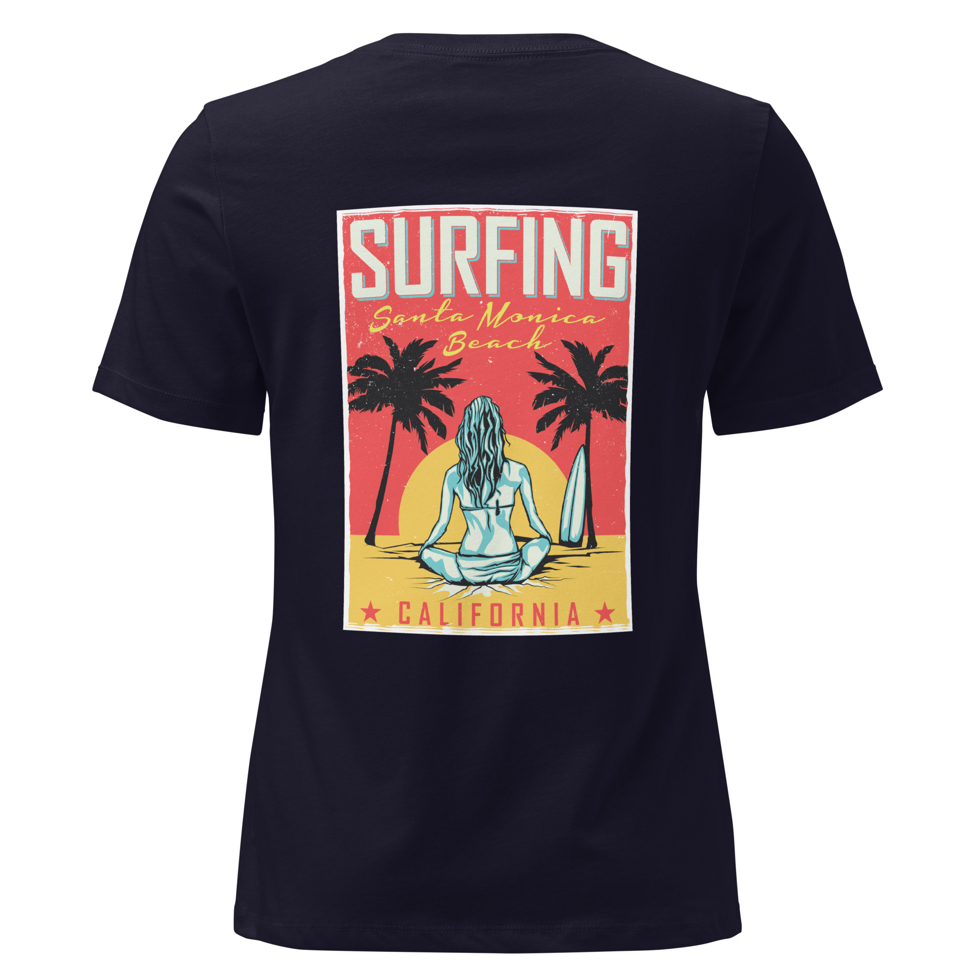 Women's Relaxed T-Shirt Surf Girl Vintage Tee - Image 5