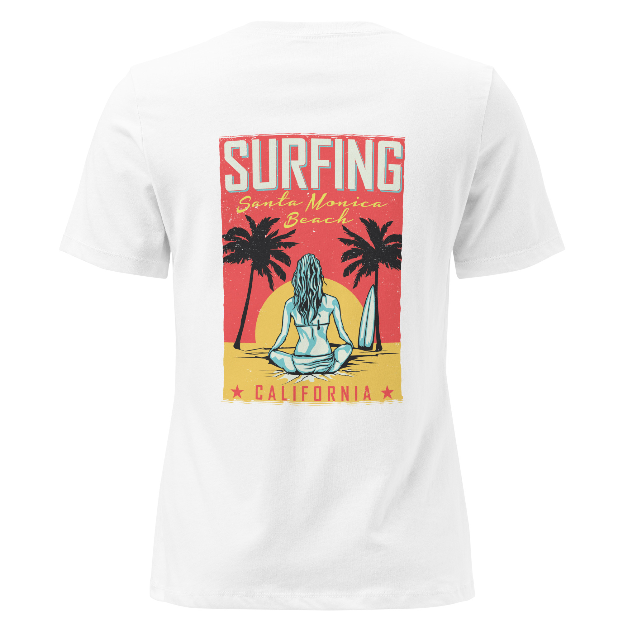 Women's Relaxed T-Shirt Surf Girl Vintage Tee