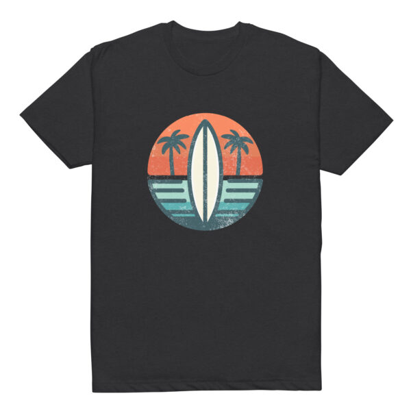 Unisex Fitted T-Shirt – Surf board – front